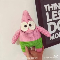 Chart móc len nhân vật sao biển hồng dễ thương