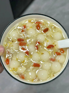 Chè Viên Bột Nếp Hoa Mộc Hương Thơm Lừng