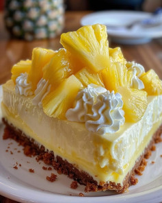 Cheesecake de Abacaxi dos Sonhos: Frescor e Doçura em Cada Mordida!