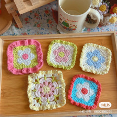 Colorful Crochet Flower Squares for Creative Projects