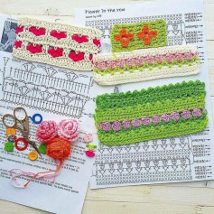 Colorful Crochet Headband Patterns with Floral Designs