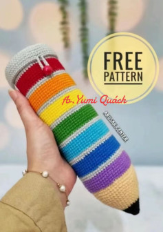 Colorful Crochet Pencil Case Pattern for Beginners