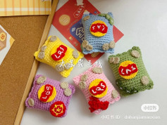 Colorful Crochet Snack Bags Collection for Creative Crafting