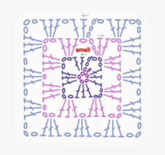 Colorful Crochet Square Pattern with Step-by-Step Instructions