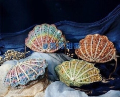 Colorful Seashell Crochet Bags for Beach Adventures