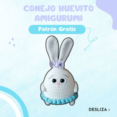 Conejo Huevito Amigurumi: Patrón Gratis para Tejedores Creativos
