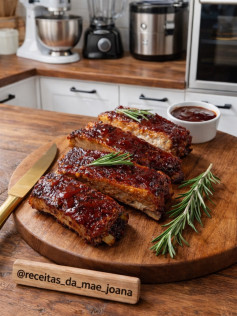 Costela Assada com Barbecue Artesanal