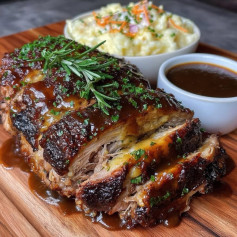 Costelinha Suína ao Molho Barbecue com Ervas Finas
