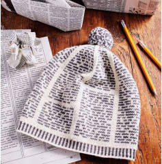 Cozy Knit Hat with Geometric Patterns for Winter Days
