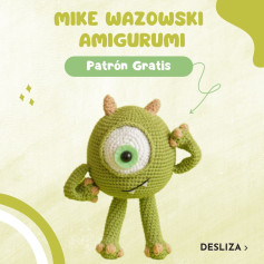 Crea tu propio Mike Wazowski Amigurumi con este patrón gratis
