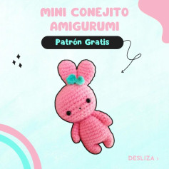 Crea tu propio mini conejito amigurumi con este patrón gratis