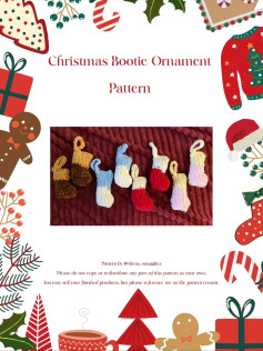 Create Festive Christmas Bootie Ornaments with This Crochet Pattern