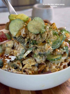 Crispy Shawarma Rice Salad Delight