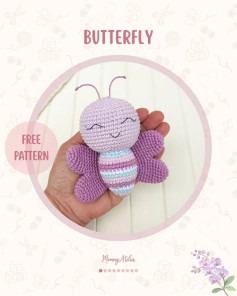 Crochet Amigurumi Butterfly Free Pattern for Beginners