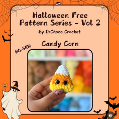 Crochet Cute Candy Corn for Halloween - No Sew Required
