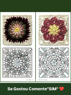 Crochet Flower Square Patterns for Beautiful Blanket Designs