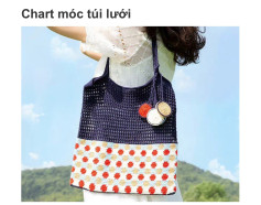 Crochet Mesh Bag Pattern with Colorful Accents