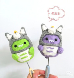 Crochet Monster Egg Cozies with Cute Animal Hats