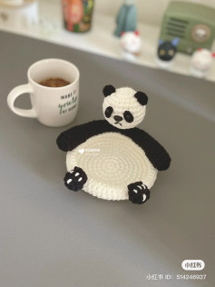 Crochet Panda Coaster: Cute and Functional DIY Pattern