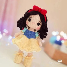 Crochet Pattern for Adorable Princess Doll Toy