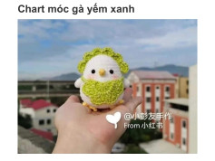 Crochet Pattern for Chicken with Green Bib