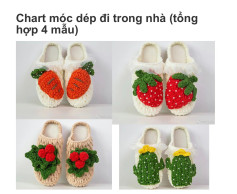 Crochet Patterns for House Slippers: 4 Fruity and Fun Designs