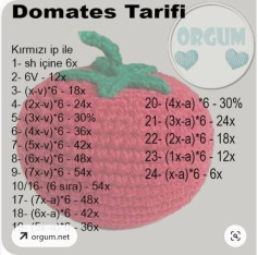 Crochet Tomato Pattern: Step-by-step Instructions for Amigurumi Beginners