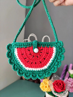 Crochet Watermelon Purse Pattern for Summer Fun