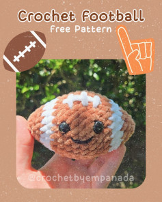 Crochet Your Own Cute Amigurumi Football with This Free Pattern