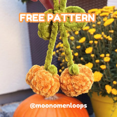 Crochet Your Own Plush Pumpkin Keychain with Free Pattern