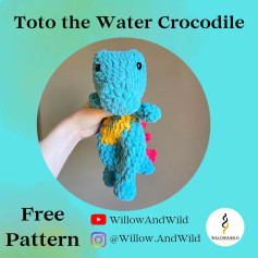Crochet Your Own Toto the Water Crocodile with This Free Pattern