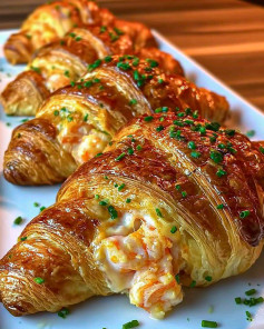 Croissant Tôm Bơ Phô Mai Giòn Tan Buổi Sáng