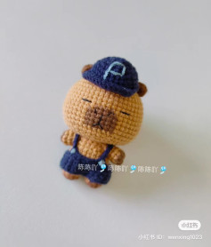 Cute Amigurumi Bear with Overalls Crochet Pattern