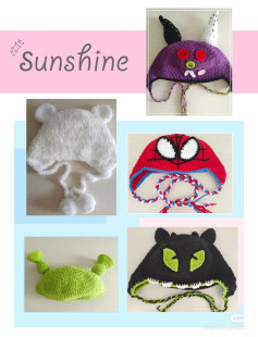 Cute Crochet Animal and Character Hats for Kids