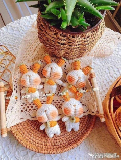 Cute Crochet Bunny Family with Adorable Ears and Faces