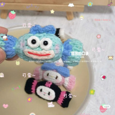 Cute Crochet Characters for Hair Accessories Crafting