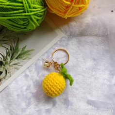 Cute Crochet Lemon Keychain Pattern for Beginners