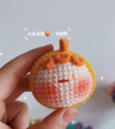 Cute Crochet Peach Amigurumi for Beginners