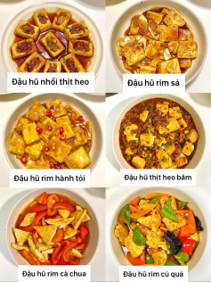 Đậu hũ ngon lành, hương vị đậm đà, phong cách chế biến đa dạng.