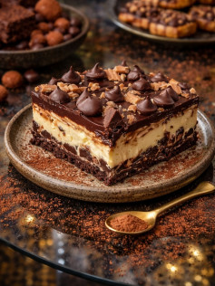 Delícia de Chocolate Belga com Ganache e Creme