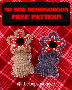 DIY No Sew Crochet Demogorgon Plushie Free Pattern