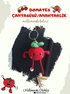 Domates Figürlü Anahtarlık veya Çanta Süsü Nasıl Yapılır?