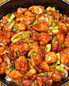 Đùi Gà Sốt Hành Ngọt Mặn Thơm Ngon