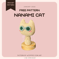 Free Crochet Pattern for Adorable Nanami Cat Amigurumi