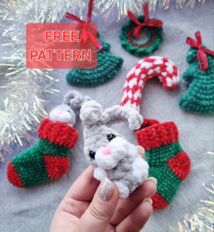 Free Crochet Patterns for Cute Christmas Ornaments and Bunny
