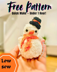 Free Crochet Snowman Pattern - Easy and Quick to Make