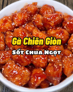 Gà Chiên Giòn Sốt Chua Ngọt