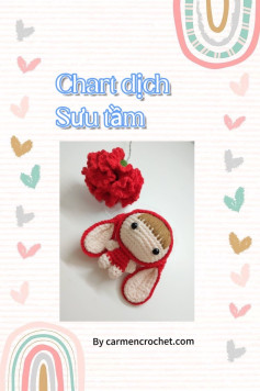 Hướng dẫn móc len đồ chơi dễ thương và hoa đỏ đẹp mắt