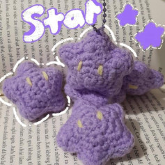 Hướng dẫn móc len ngôi sao tím dễ thương cho người mới bắt đầu