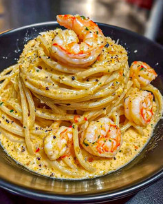 Mì Ý Tôm Cajun Kem Núi Lửa - Bùng Nổ Hương Vị